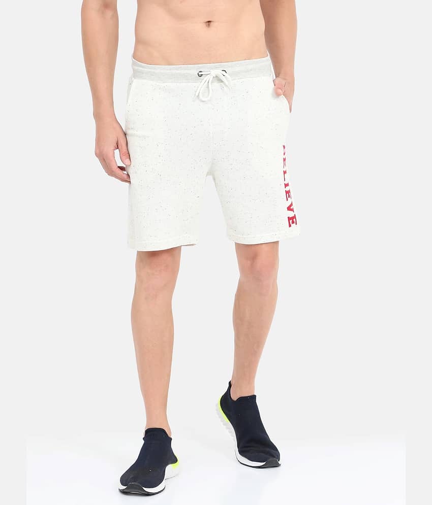 Ardeur - White Cotton Blend Men's Shorts ( Pack of 1 )