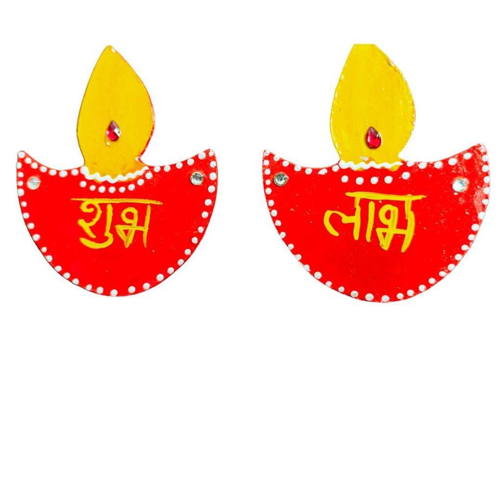 Subh-Labh - Red Based - Pooja Needs | Buy online on ZillyBuy