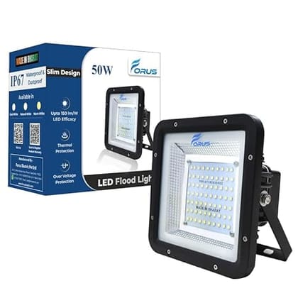 LED Flood Light Cool White Waterproof  Outdoor Flood Light Lamp Protection Rating IP66 - 50 Watt ( Pack of 1 ) - Free Delivery