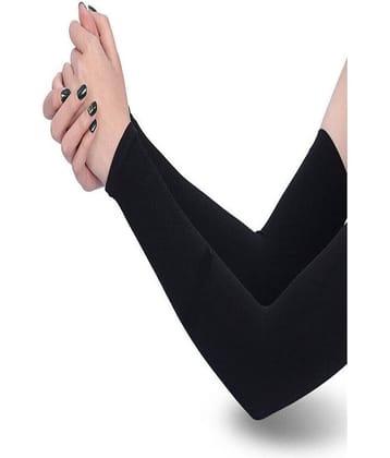 D1 DIFFERENT ONE Black Nylon Men's UV Protection Gloves ( Pack of 1 )