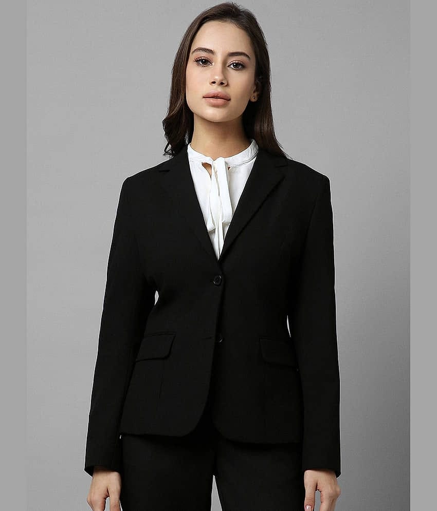 PLUS PARADISE - Cotton Blend Black Blazers