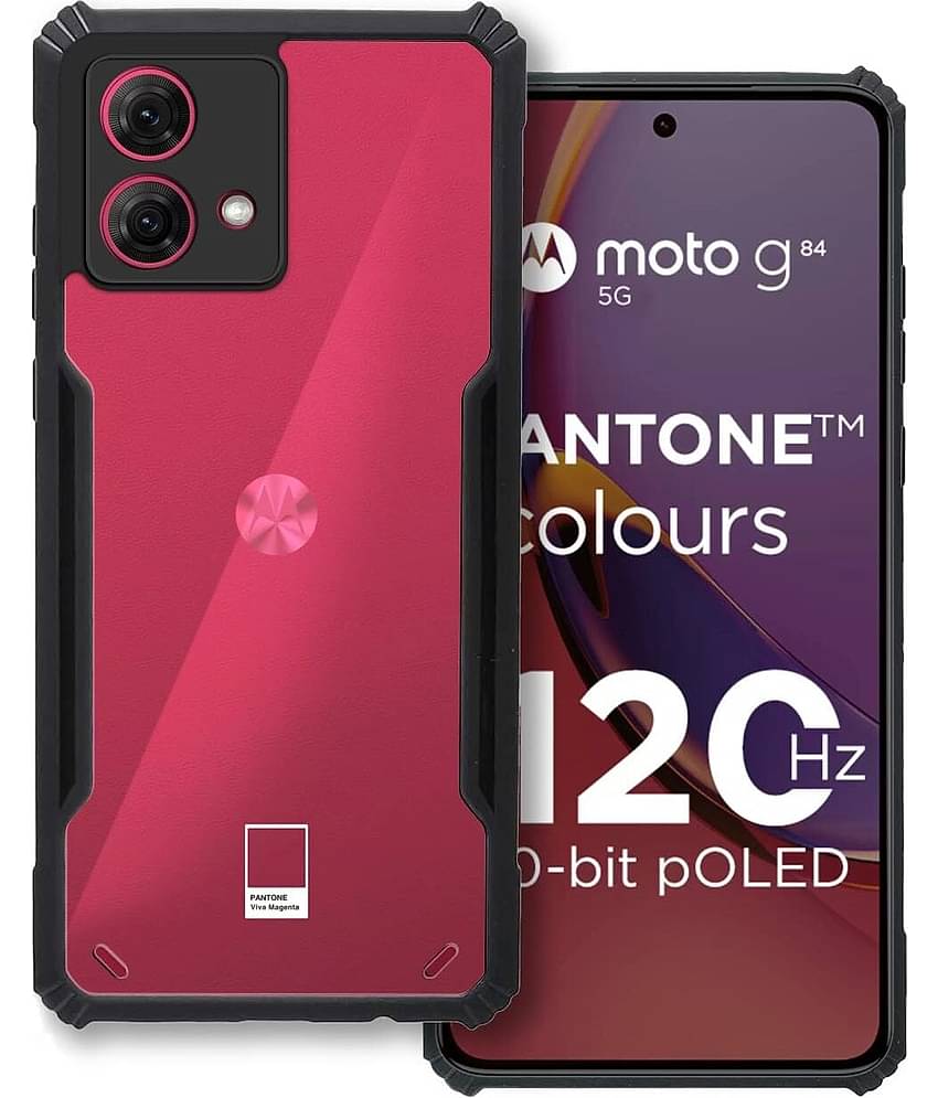 VAKIBO Plain Cases Compatible For Rubber Moto G84 ( Pack of 1 )