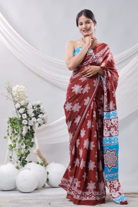 Cotton 92*80 Mulmul Saree