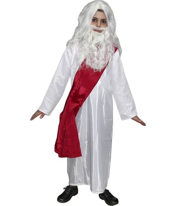 Kaku Fancy Dresses Rabindranath Tagore Costume For Boys | National Hero Freedom Fighter Fancy Dress For Independence Day & Republic Day - 5-6 Years