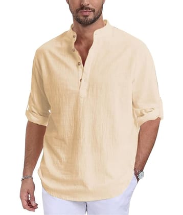 Vida Loca Indigo Cotton Blend Men's Shirt Style Kurta ( Pack of 1 )