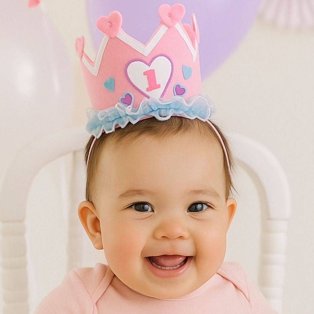 1st Birthday Pink Crown Headband - 1PC - Party and Festive Needs | Buy online on ZillyBuy