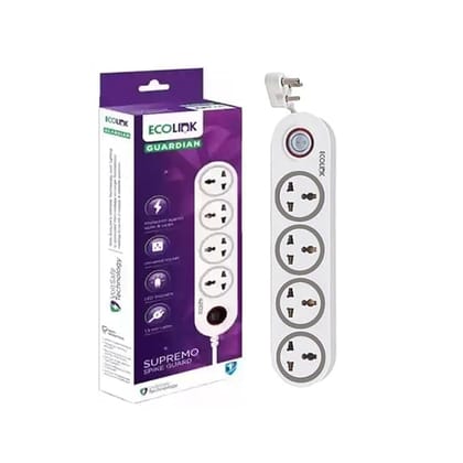 EcoLink 4 Way Spike & Surge Guard 6A