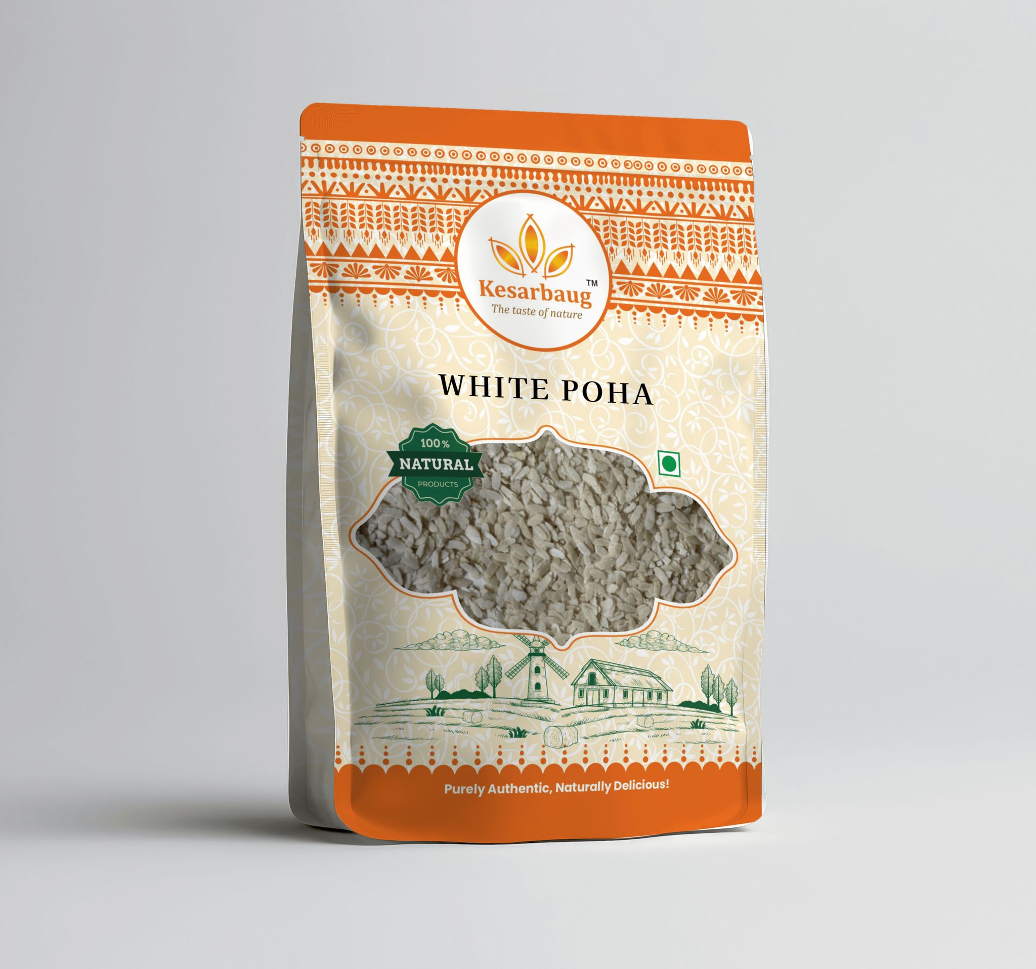 Kesarbaug White Poha, 1 Kg