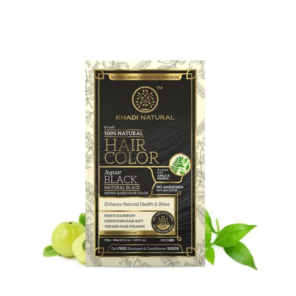 Khadi Natural Jaguar Black Hair Color - 150ml