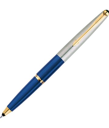 Parker Galaxy Std Gold Trim (Blue Body) Roller Ball Pen (Blue)