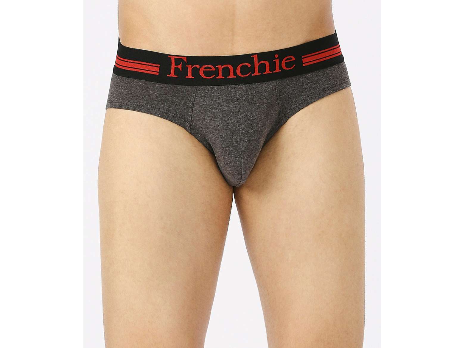 FRENCHIE Casuals 4001 Men Solid Cotton Briefs in Assorted Colours Pack of 6 - S