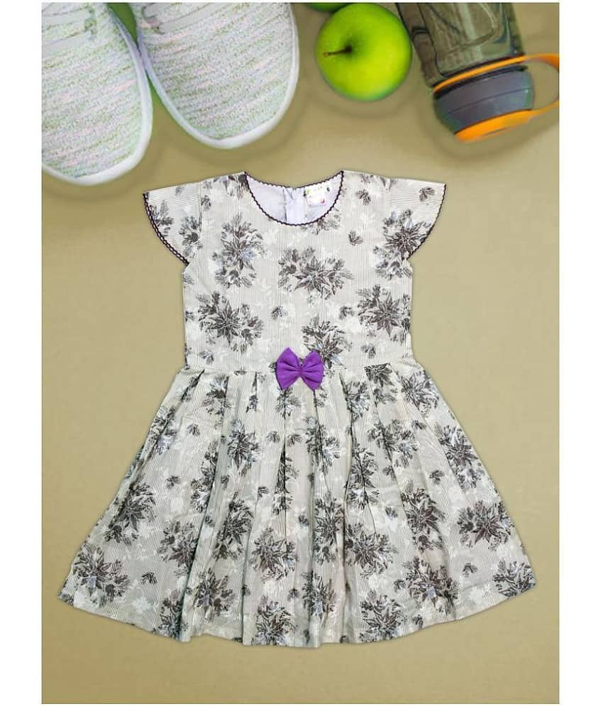 Me N My CLOSET 100% Cotton A-line For Girls ( , Multi )