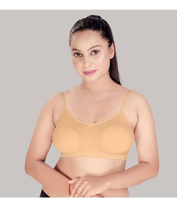 HAYA Polyester Lightly Padded Women's Shaping Bra ( Beige )