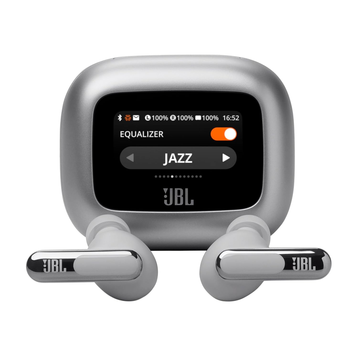 JBL Live Beam 3 TWS, Hi-Res Audio True ANC Earbuds- Silver