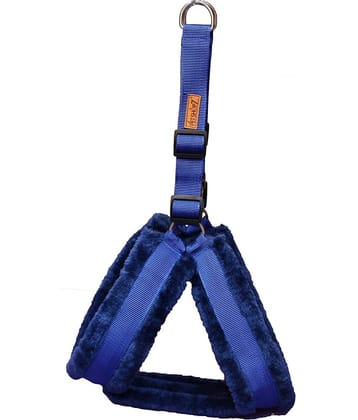 Petshop7 Fur Padded  Nylon Dog Fur Harness Small (Chest Size - 23-28inch)