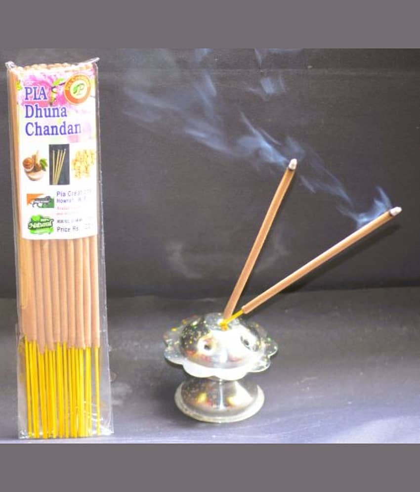 Pia Agarbatti Incense Dhoop Sticks Chandan,Guggul 360 gm ( Pack of 12 )