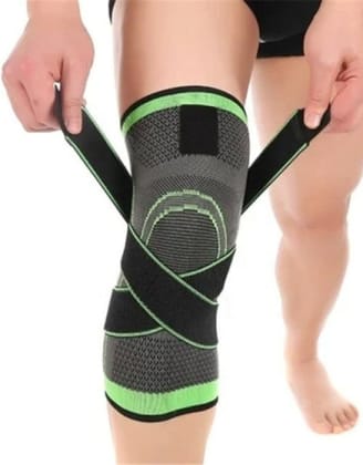 Elastic Sports Kneepad for Maximum Support-1. Elastic Sports Kneepad Men Women Pressurized Knee Support Protector Fitness Gear Running Basketball Volleyball Protector