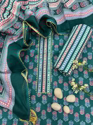 Hand Work Cotton Gota Suit