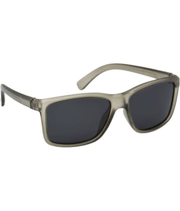 Hrinkar Grey Melange Rectangular Sunglasses ( Pack of 1 )