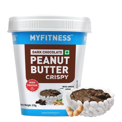 MYFITNESS High Protein Dark Chocolate Peanut Butter Crispy 510G