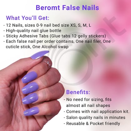 GLOSSY NAILS- 342 (NAIL KIT INCLUDED)