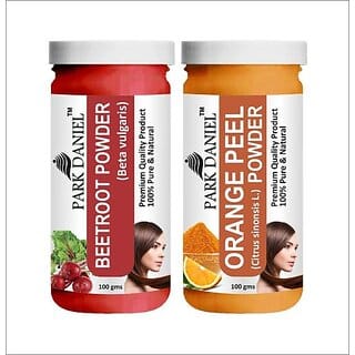 PARK DANIEL Premium Beetroot Powder & OrangePeel Powder Combo Pack of 2 Jars of 100 gms(200 gms) (200 g)