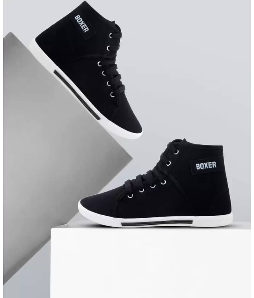 hotstyle BOXER Black Men's High Tops Shoes