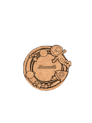 Dbeautify's DIY Space Ring Personalized Name Plate