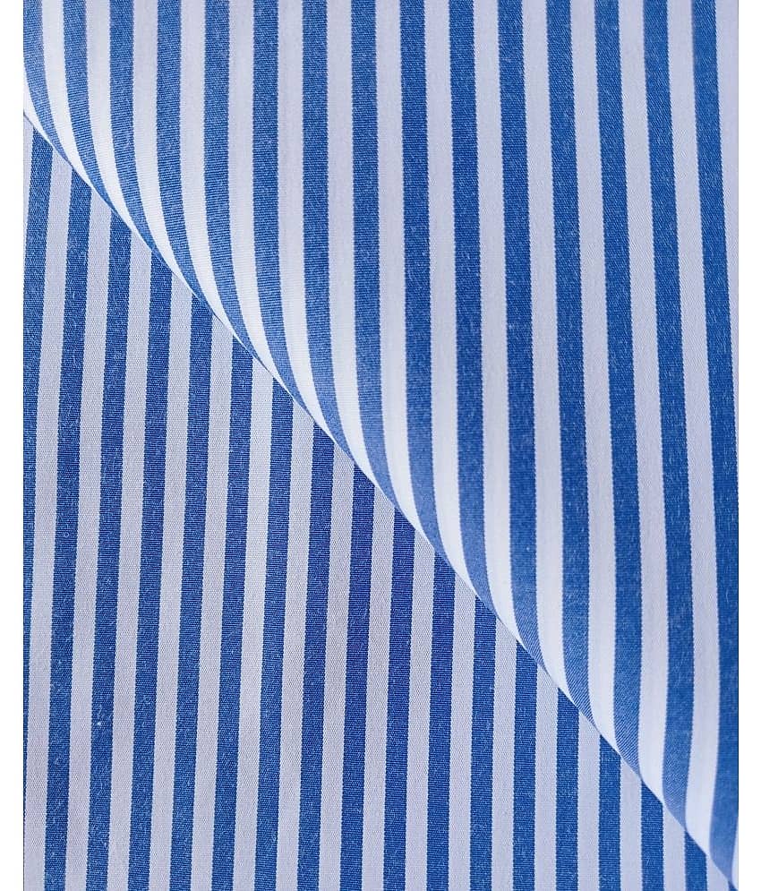 Makhanchor Blue 100 Percent Cotton Unstitched Shirt pc Single