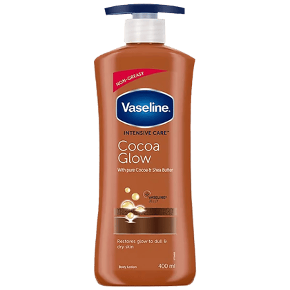 Vaseline Intensive Care Cocoa Glow Body Lotion - With Shea Butter, Non-Greasy Formula, 400 Ml Vaseline Intensive Care Cocoa Glow Body Lotion - With Shea Butter, Non-Greasy Formula, 400 Ml