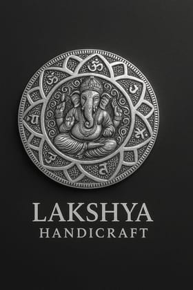7 Inch Ganesh silver plated insence holder