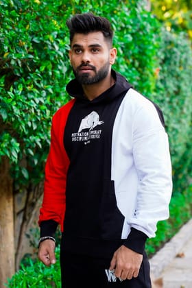 MOTIVATION IS TEMPORARY TRIPLE TONE HOODIE-S