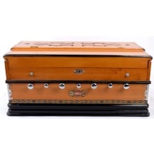 BINA Professional 7 Stopper Double Bellow 3.25 Octaves 39 Keys Two Reed Harmonium