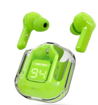 Ultrapods TWS Earbud Transparent Design, 30 Hrs Playtime with Fast Charging Bluetooth 5.3 10mm HD BASS Drivers (Multicolour)