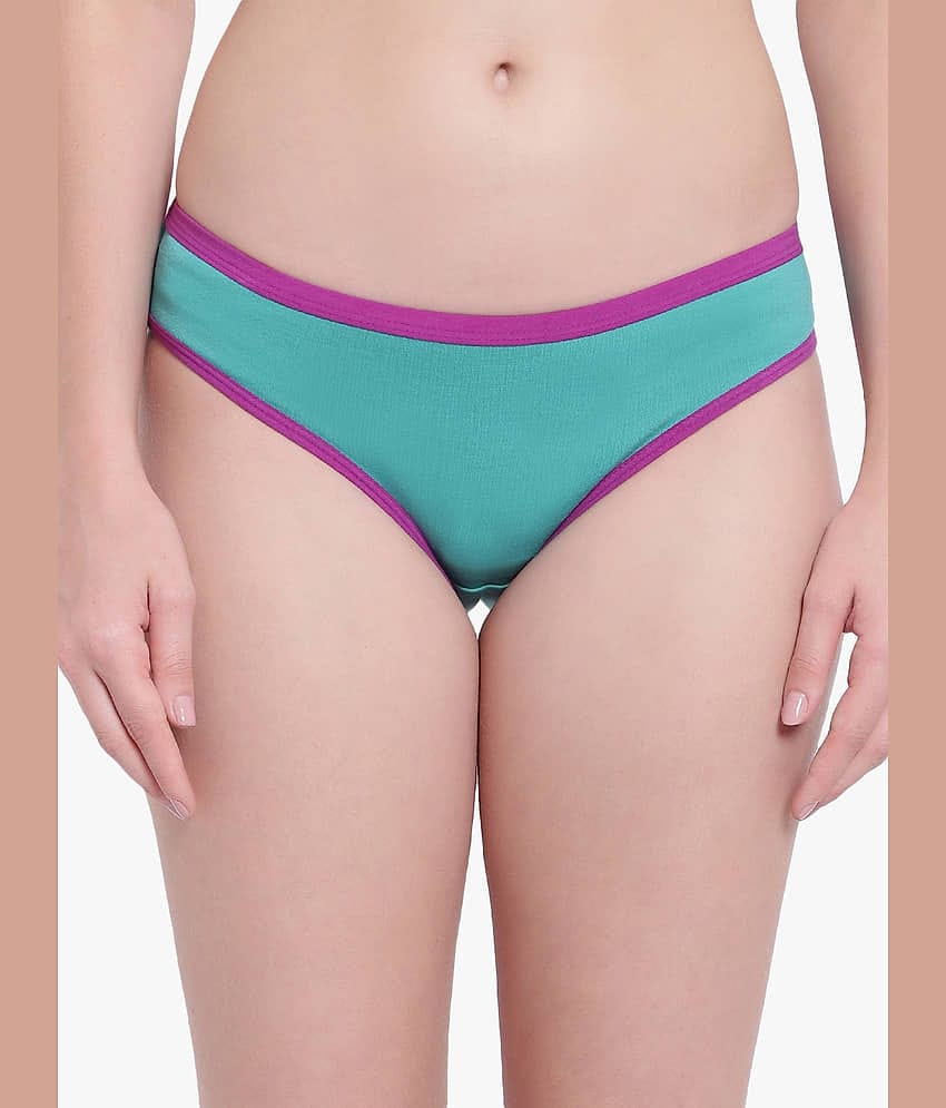 Bruchi Club Pack of 3 Blended Solid Women's Bikini ( Lime Green )