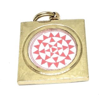 Ashtadhatu Maa Baglamukhi Yantra Locket In Square Gold Plated To Protect You From Your Enemies