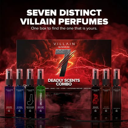 Villain 7 Deadly Scents Trial Pack 7 x 8ml