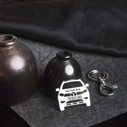 Tata Tiago NRG Keychain-Front View / Silver