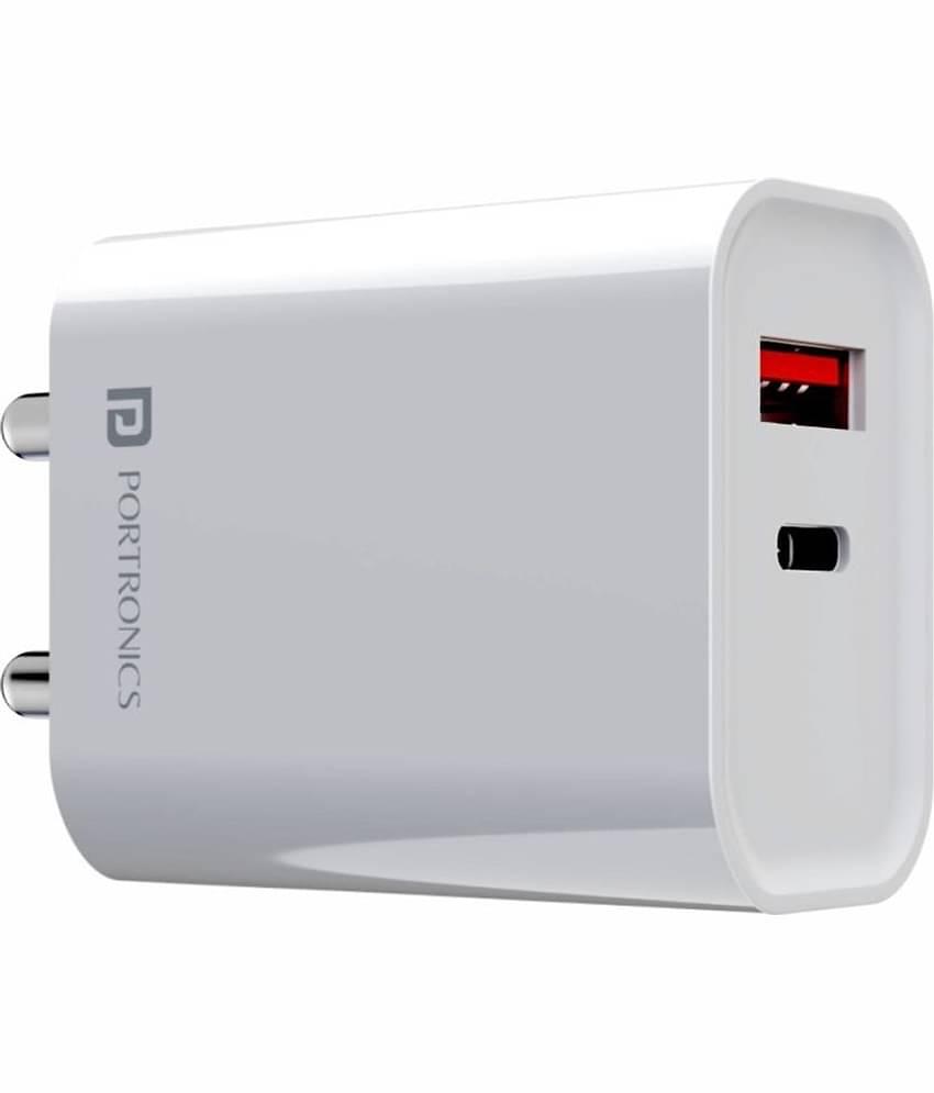 Portronics - No Cable 3A Travel Charger