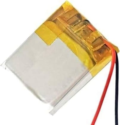 NOVEL 3.7V 80mAh Lithium Polymer Rechargeable Battery Model 601515 | Compact LiPo Battery for Wearables, Bluetooth Devices, Smart Gadgets and DIY Electronics