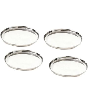 Neelam 4 Pcs Stainless Steel Steel Half Plate
