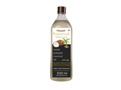 Organic Cold-Pressed Dry Coconut oil | 100% Pure Coconut oil - Rajamudi Organics - 500 Gram