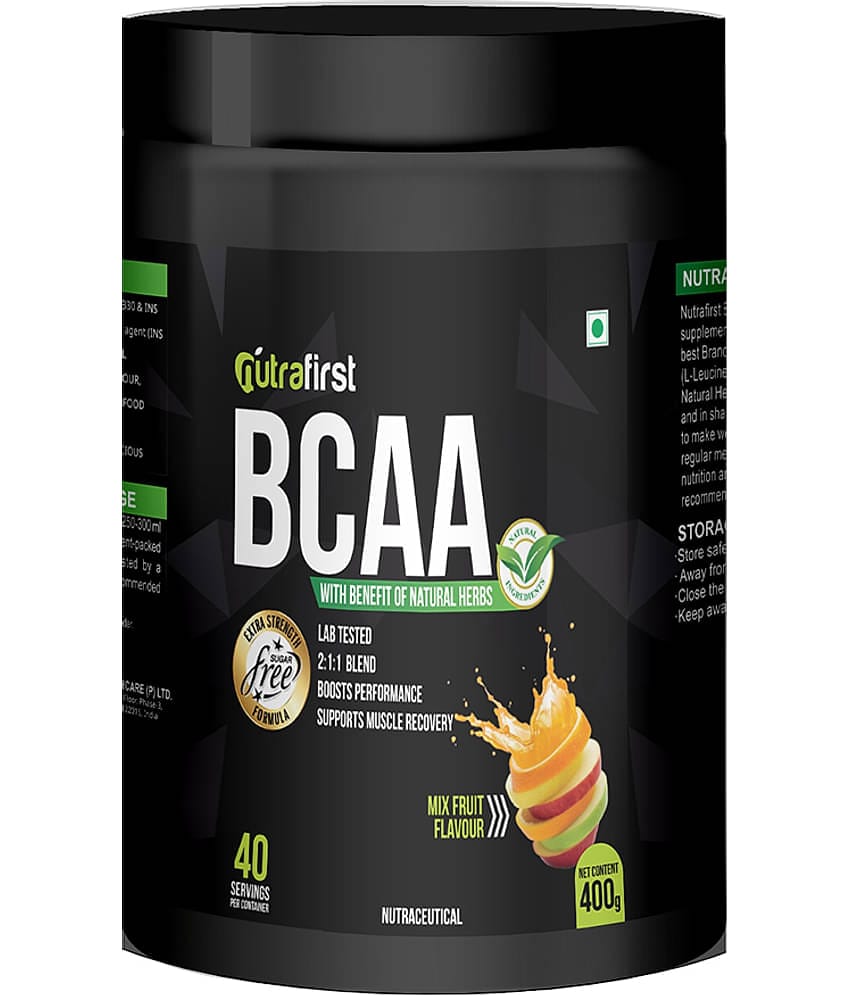 Nutrafirst BCAA workout proteins with Mixed Fruit Flavored 400 gm
