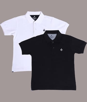 NEUVIN Pack of 2 Boys Cotton Blend T-Shirt ( Multi Color )