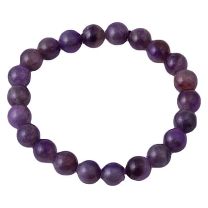 Amethyst Bracelet Healing and Vastu, Meditation, Protection Stylish Bracelet for Girls/Boys/Women(KI_147)  by Krishna Impex
