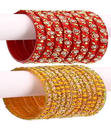 Somil Multicolor Bangle Set ( Pack of 24 )