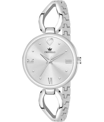 Crestello - Silver Metal Analog Womens Watch