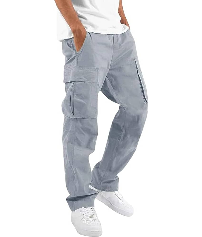 Shine n Show Regular Flat Men's Cargos - Dark Green ( Pack of 1 )