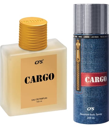 CFS Cargo Khakhi EDP Long Lasting Perfume & Cargo Blue Deodorant Body Spray