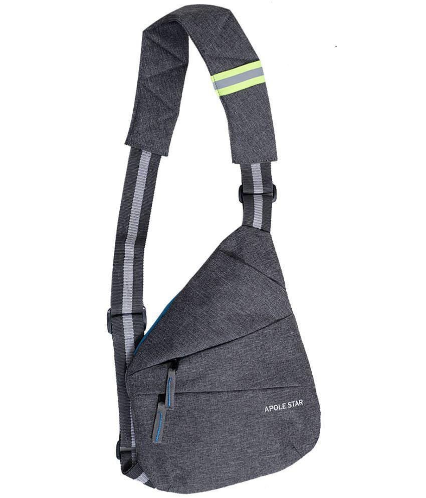APOLESTAR CHEST BAG Polyester Grey Passport Holder - Grey